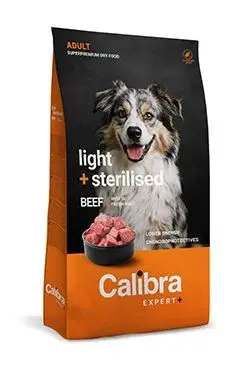 Calibra Expert+ Calibra Dog EXPERT+ Adult Light & Sterilised Beef 750g