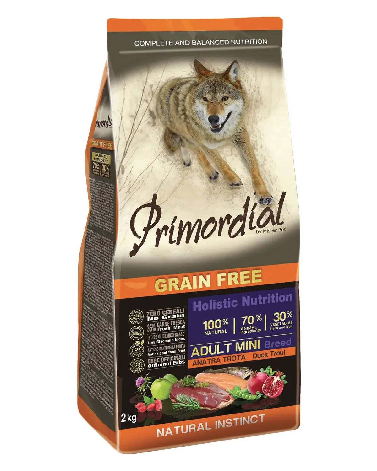 Primordial Adult Mini Adult Trout & Duck 2 kg