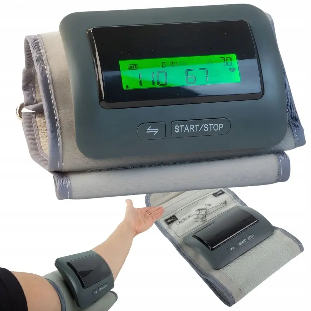 Elektrický automatický tlakoměr na paži - automatické měření pulsu a tlaku - VERK 27523