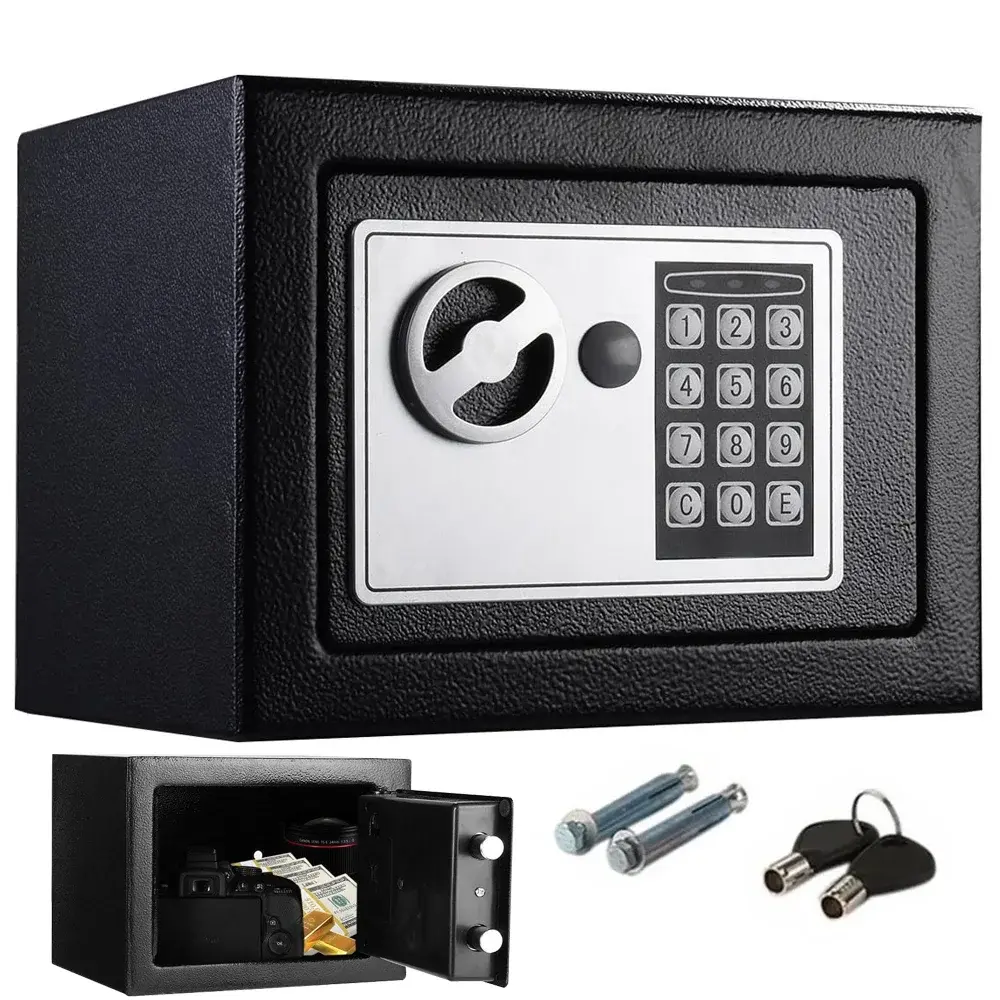 RETOO Elektronický trezor s PIN kódem Retoo E058 - černý