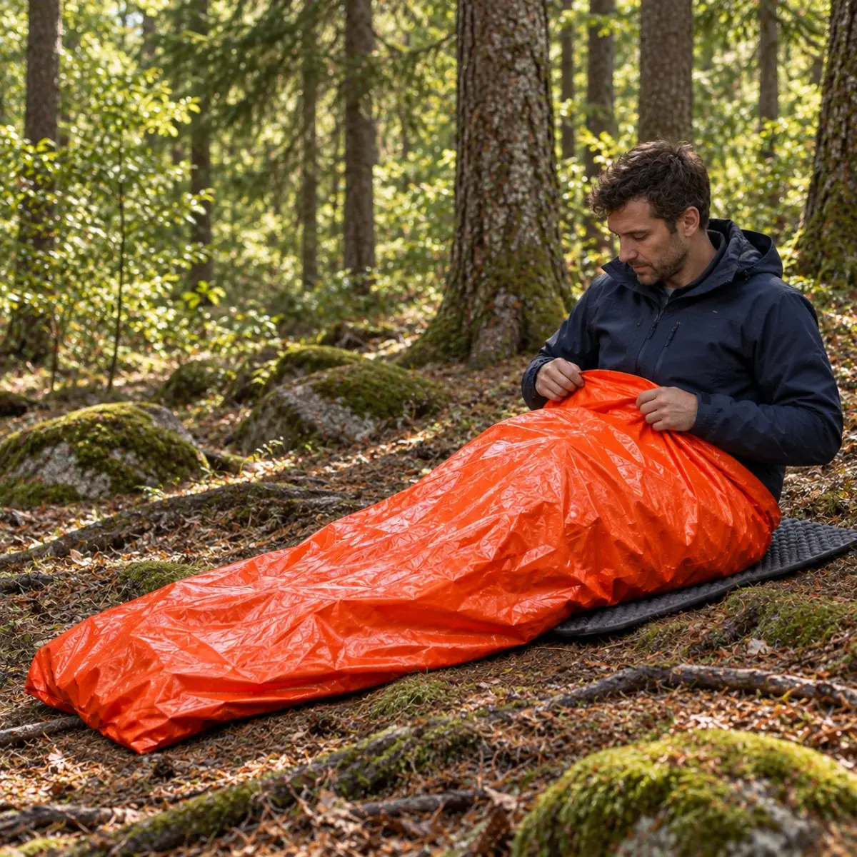 Zaparkorun Nouzový outdoorový spací pytel na kempování v přírodě