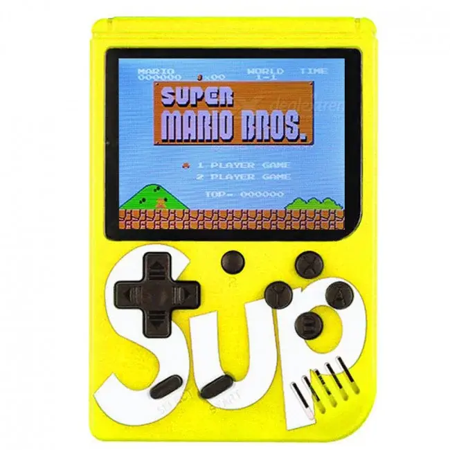 Zaparkorun Digitální hrací konzole SUP GameBox - 400 her v 1 - žlutá