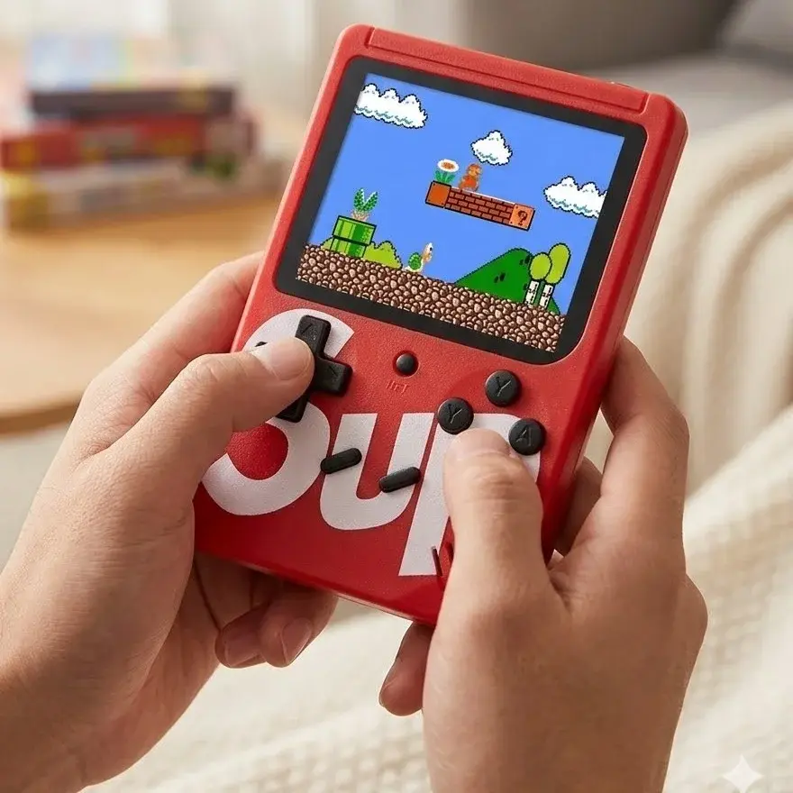 Zaparkorun Digitální hrací konzole SUP GameBox - 400 her v 1 - červená