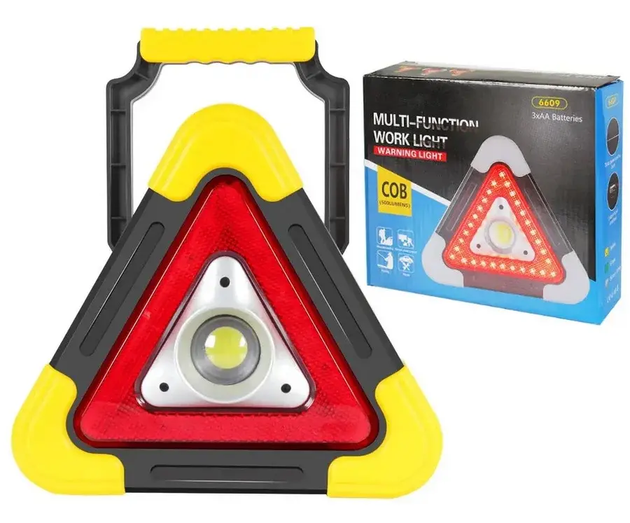 Výstražný trojúhelník se světlem Hurry bolt HB-6609
