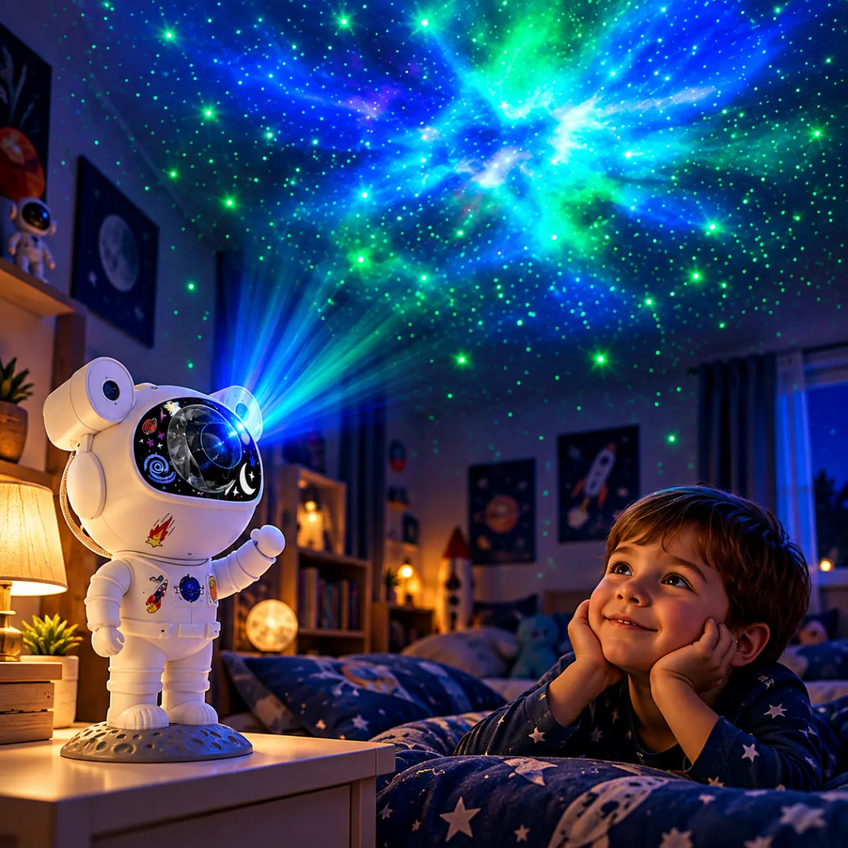 Hvězdný projektor Astronaut s dálkovým ovládáním