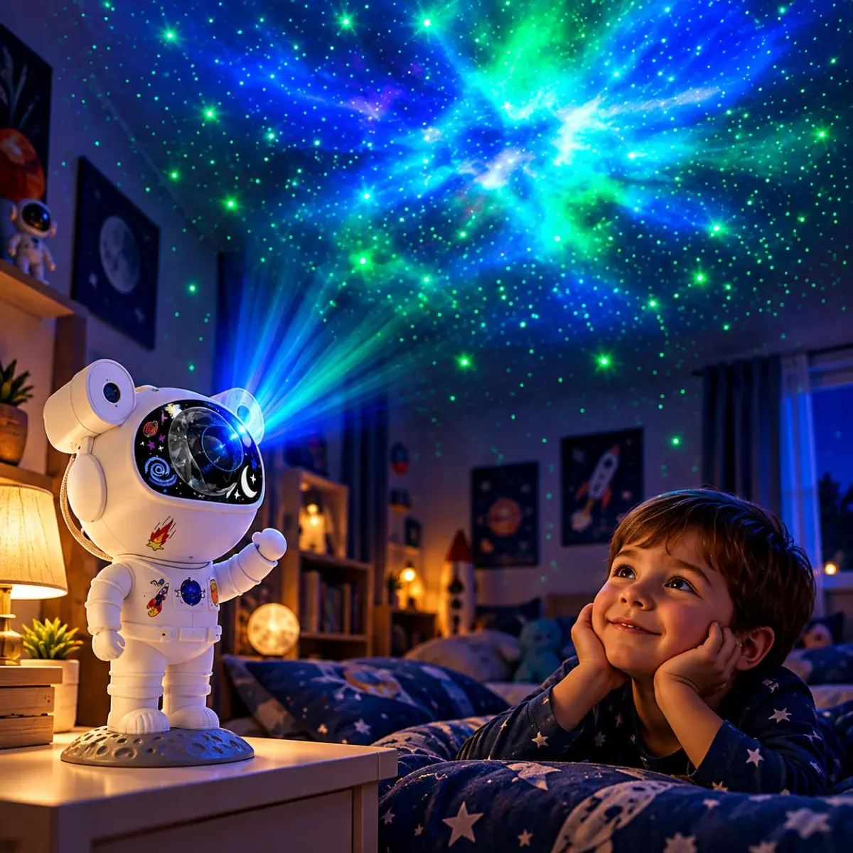 Hvězdný projektor Astronaut s dálkovým ovládáním