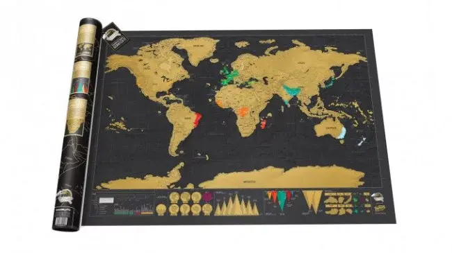 Zaparkorun Stírací mapa světa - Deluxe Edition