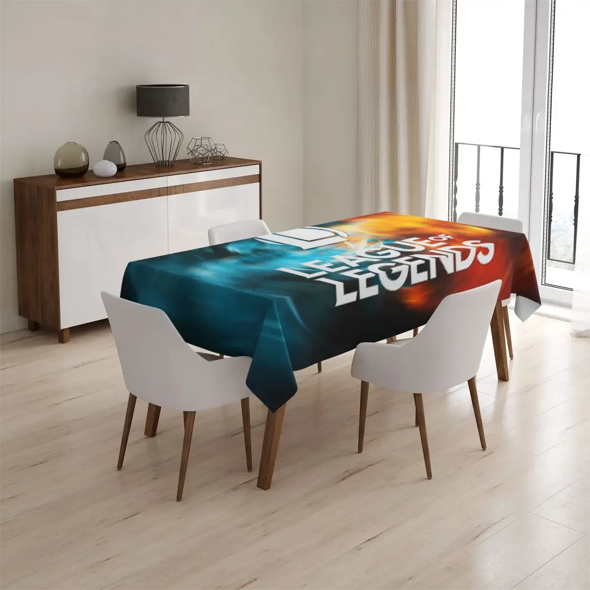 Ubrus League of Legends Glow - 90x90 cm
