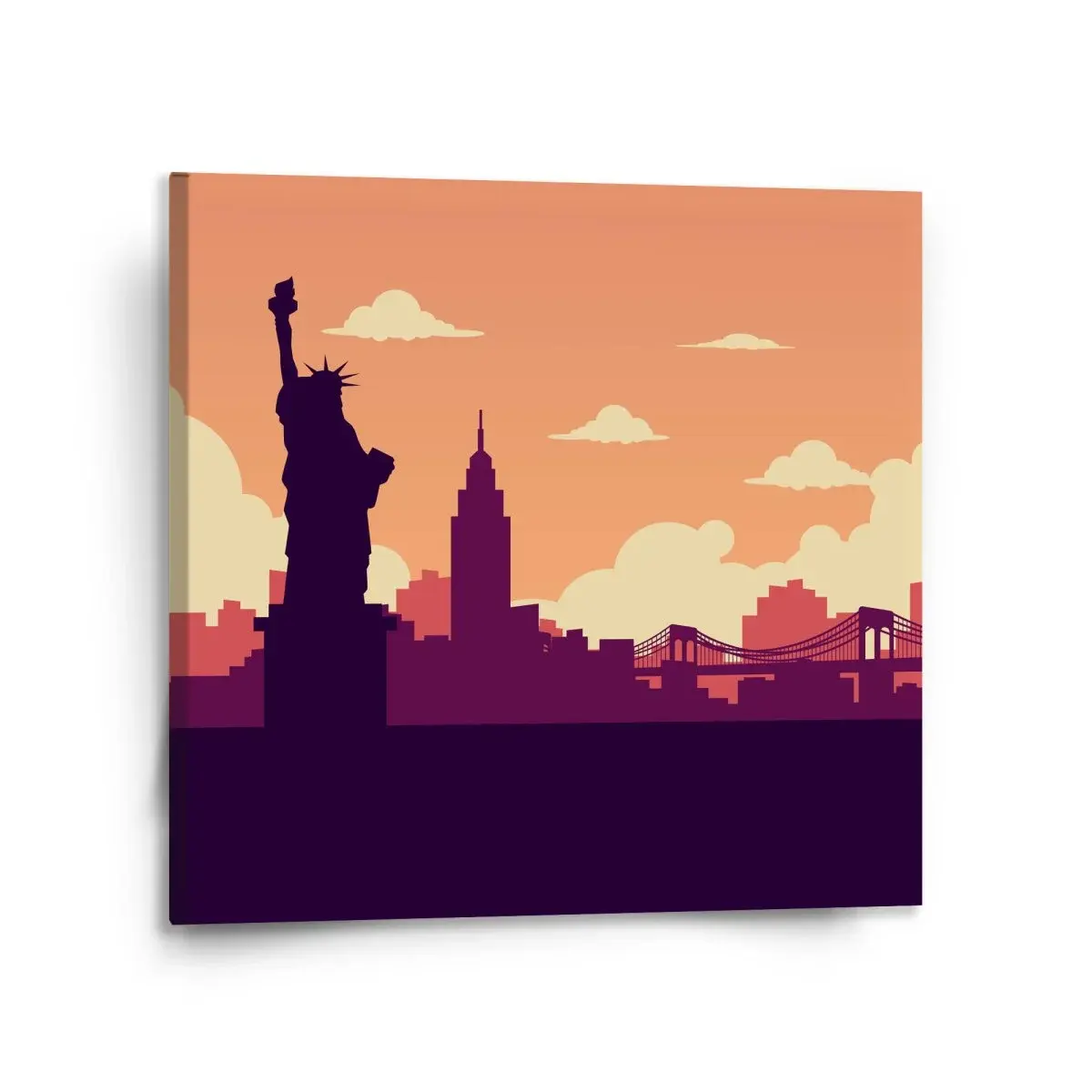 Obraz New York Socha svobody Art - 110x110 cm