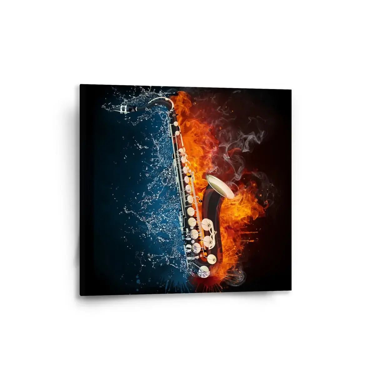Obraz Ohnivý saxofon - 50x50 cm