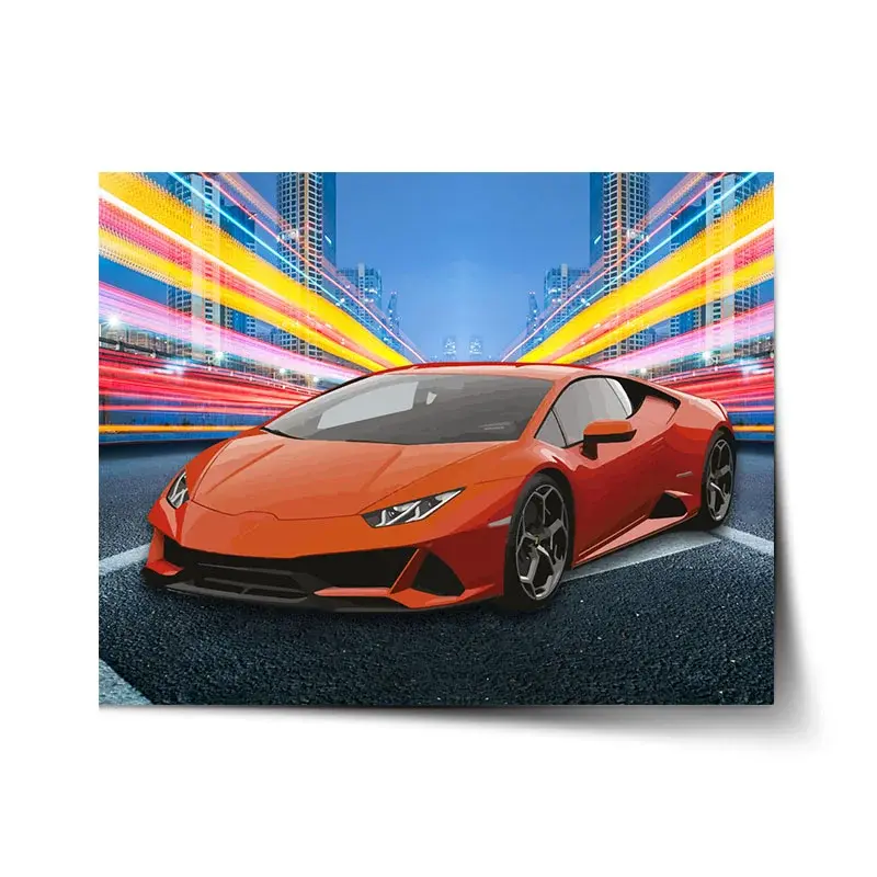 Plakát Sportovní auto 2 - 120x80 cm