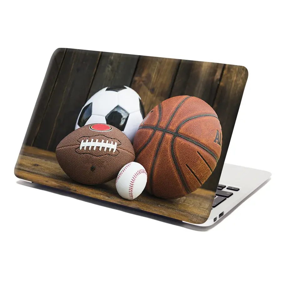 Samolepka na notebook Sportovní míče - 29x20 cm