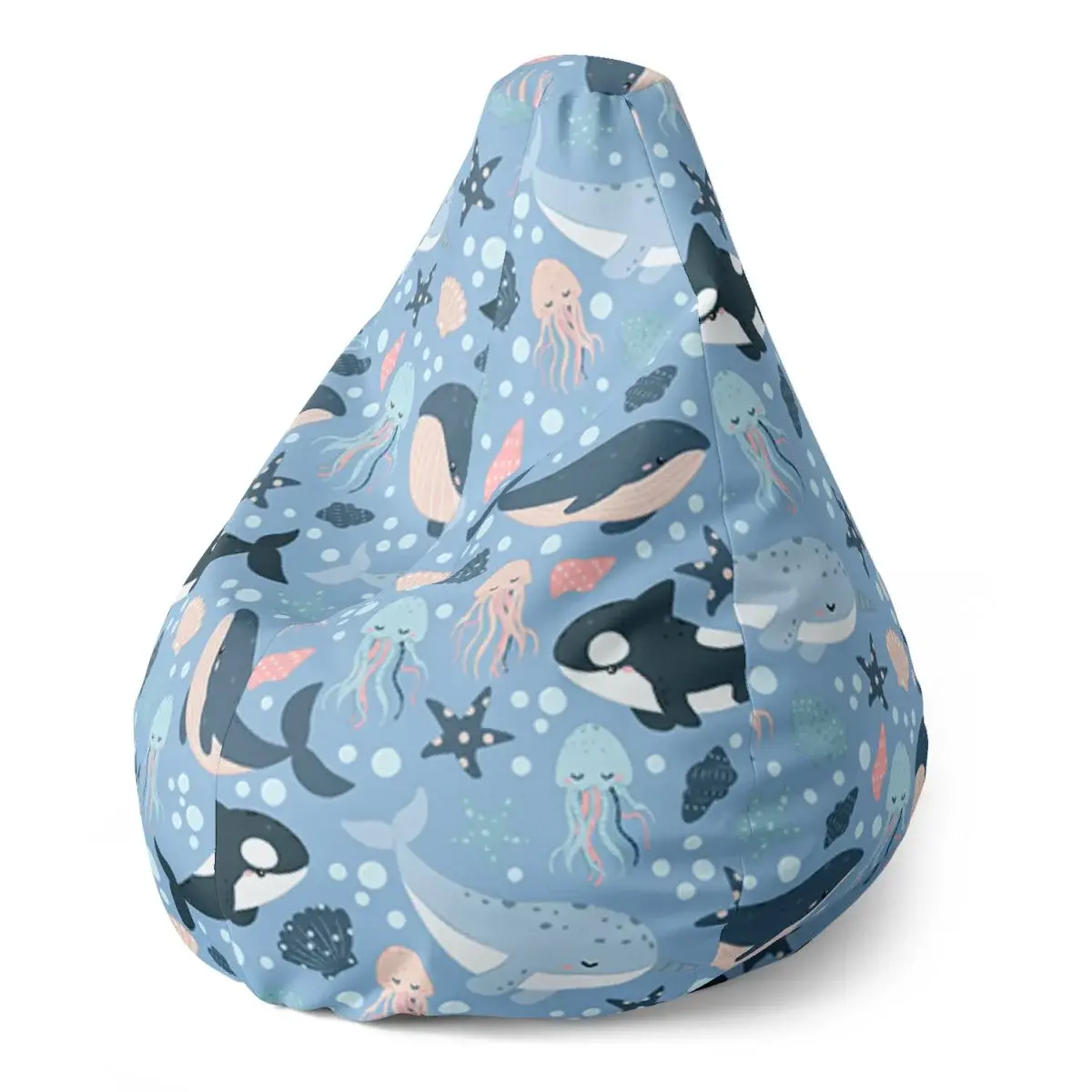 Sedací vak Pear Dětský mořský svět - 70 x 95 x 15 cm