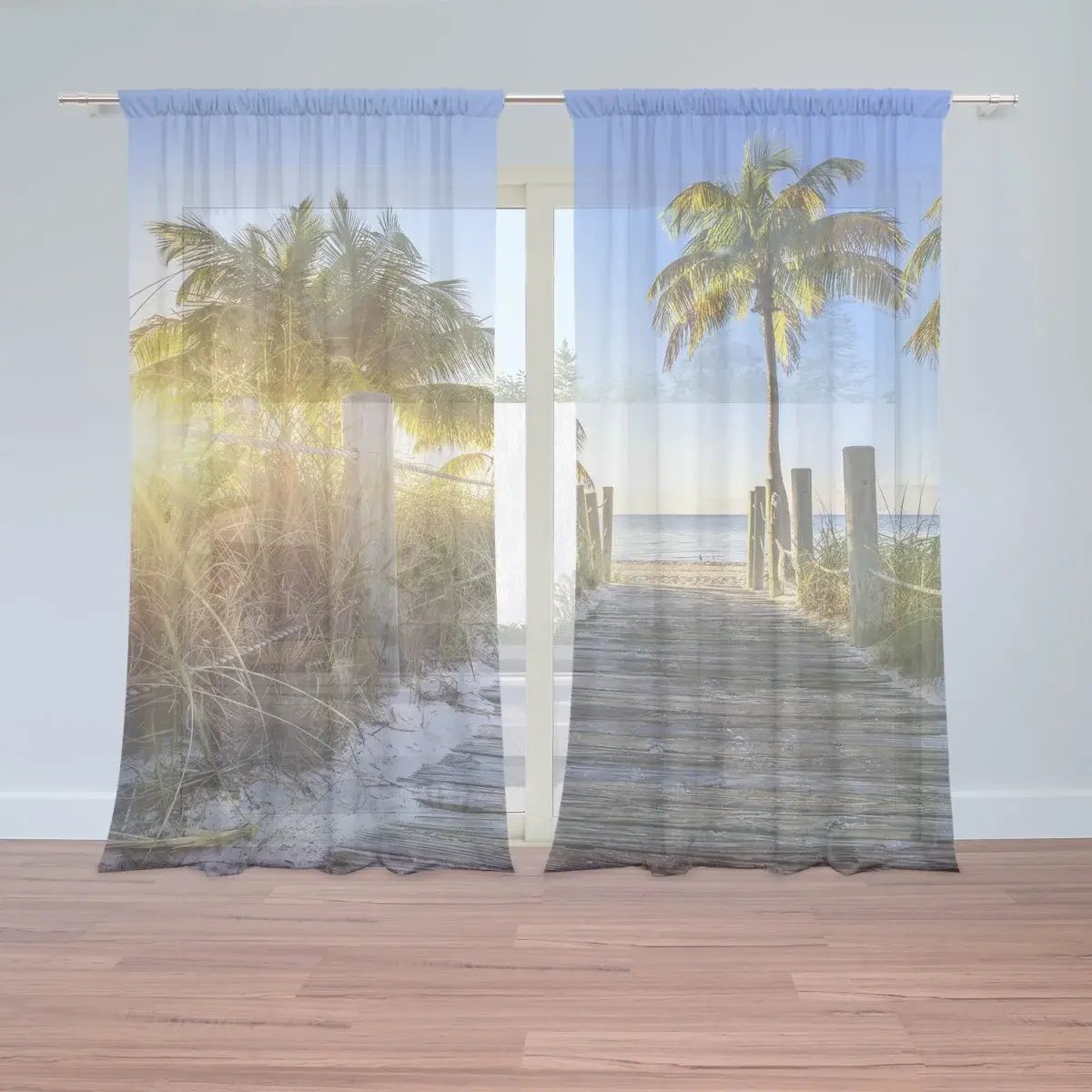 Záclony Cestička na pláž: 2ks 150x250cm