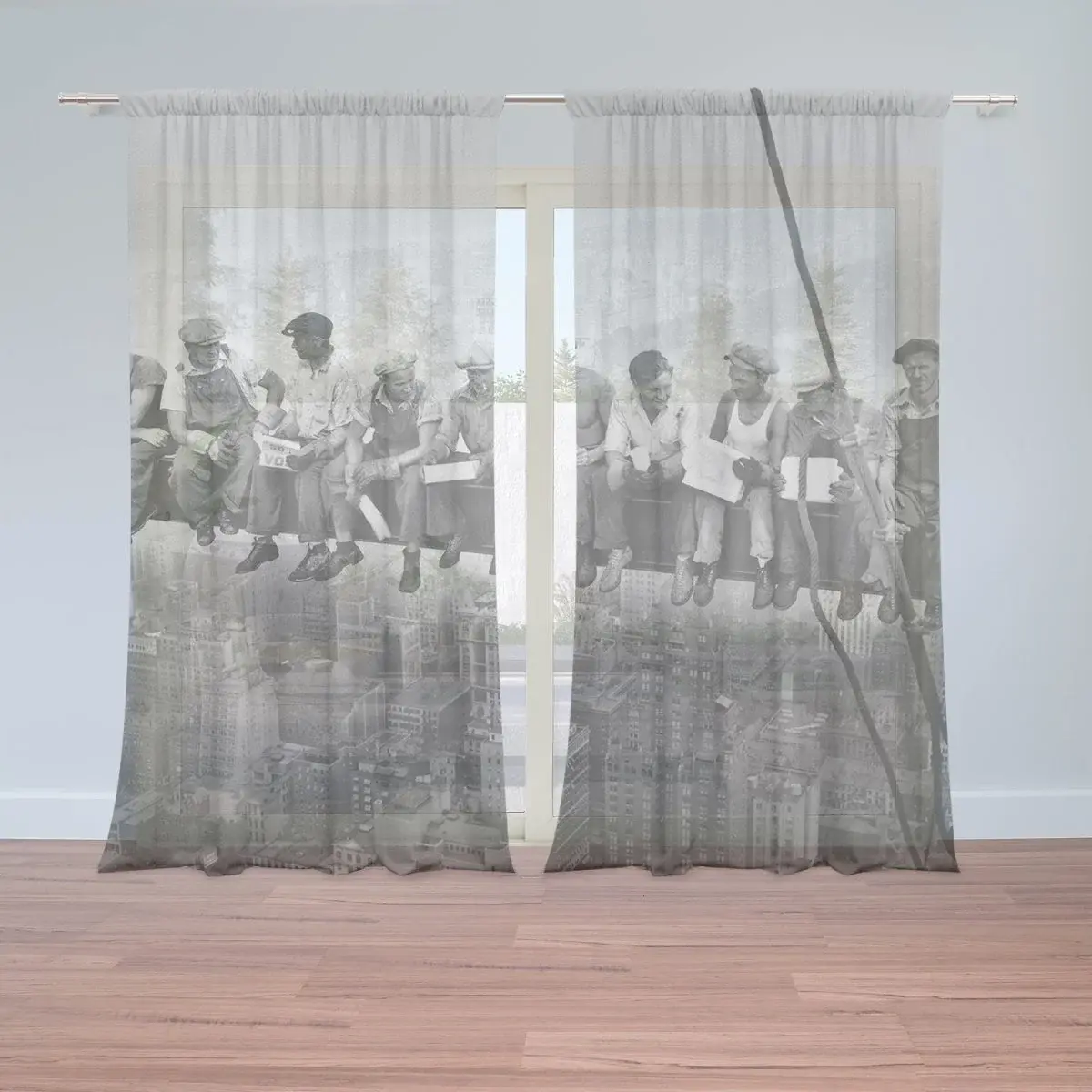 Záclony Zedníci na traverze: 2ks 150x250cm