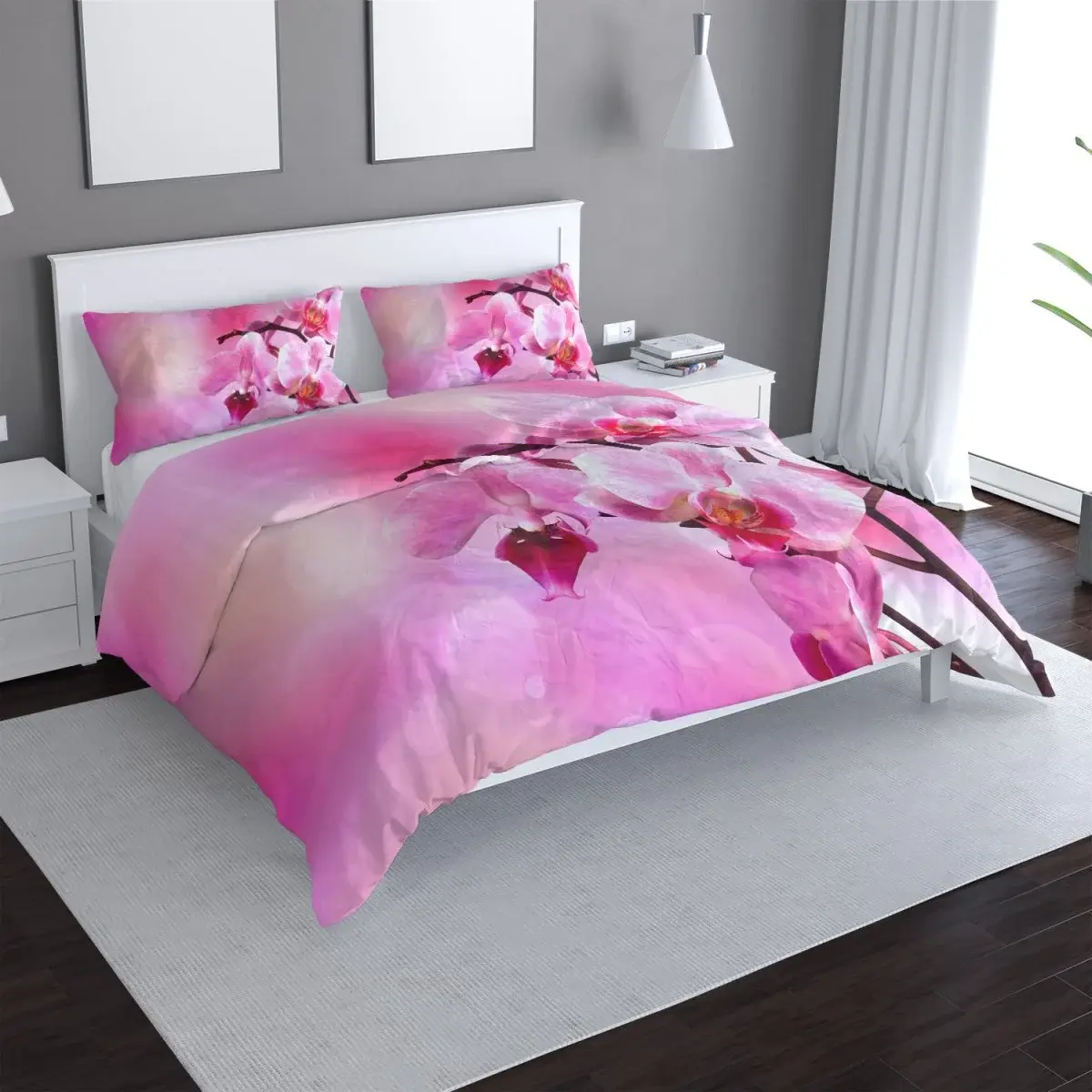 Povlečení Květy orchideje - 140x220 / 90x70