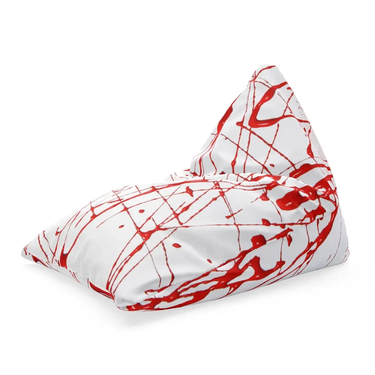 Sedací vak Triangl Krvavé cákance: 120 x 100 x 100 cm