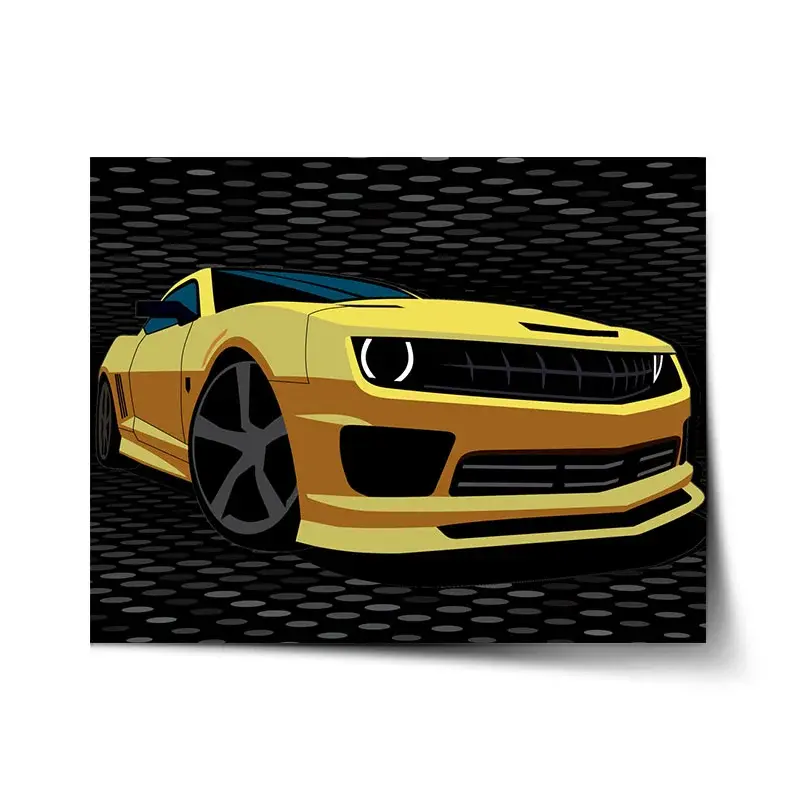 Plakát Chevrolet Camaro Puntíky - 120x80 cm