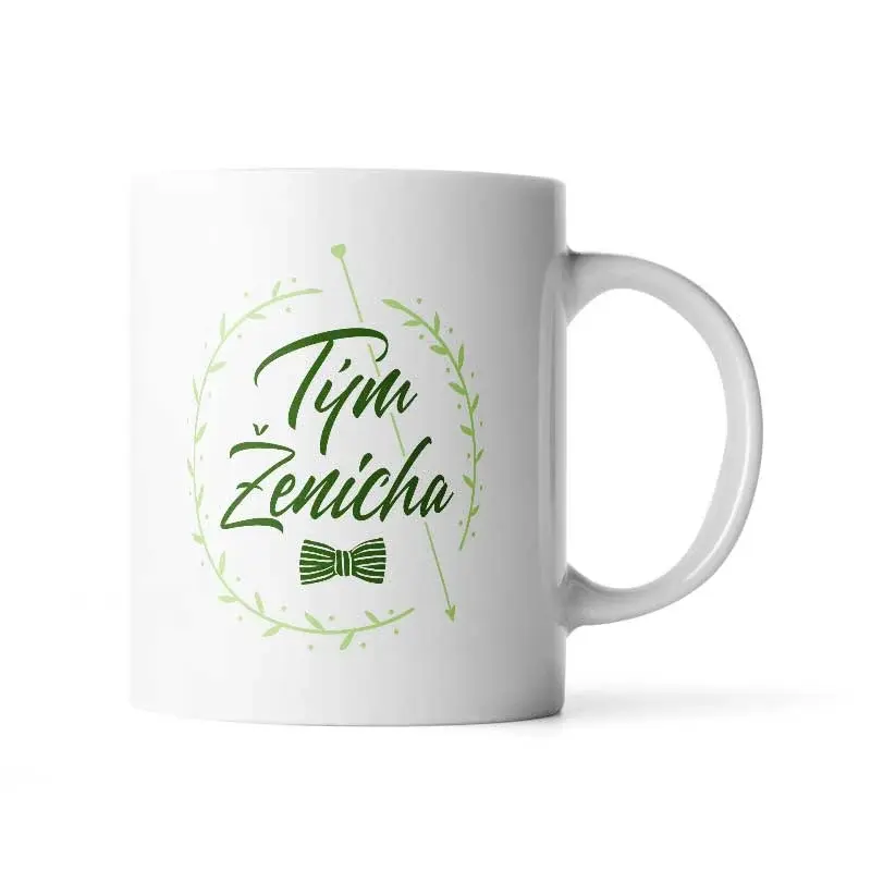 Hrnek Tým ženicha motýlek - 330 ml - standard