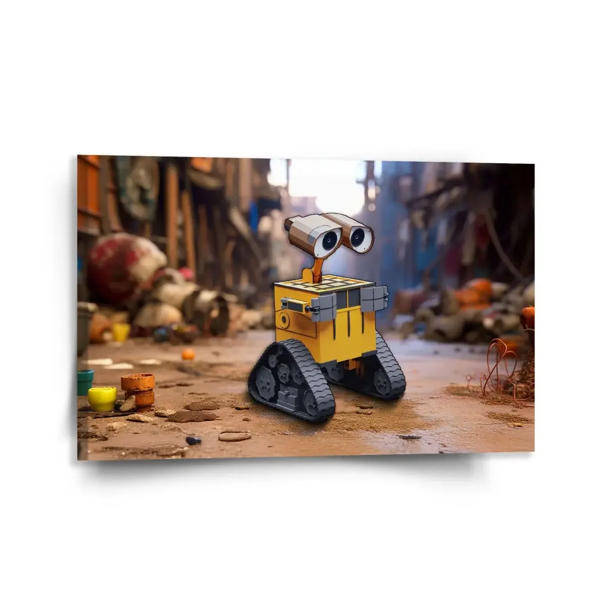 Obraz Wall-E robot Město - 120x80 cm