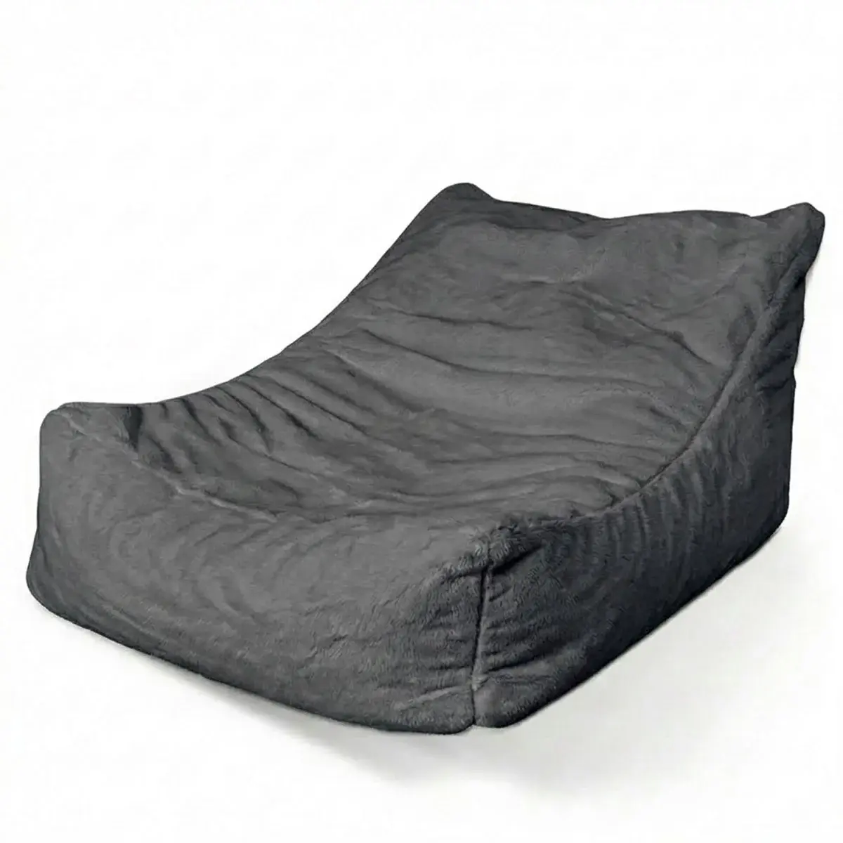 Sedací vak Lounge SOFTY - Graphite - 80 x 95 x 50 cm