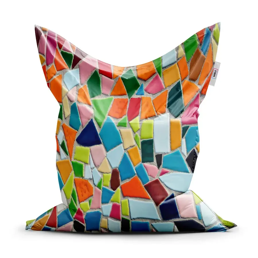 Sedací vak Classic Barevná mozaika - 200x140 cm