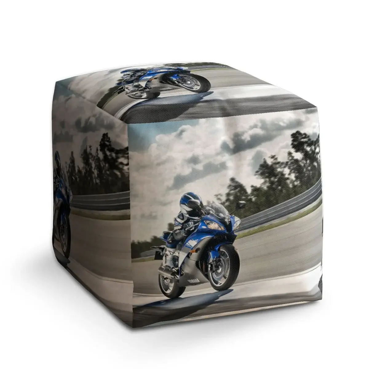 Taburet Cube Motorkář - 60x60x60 cm