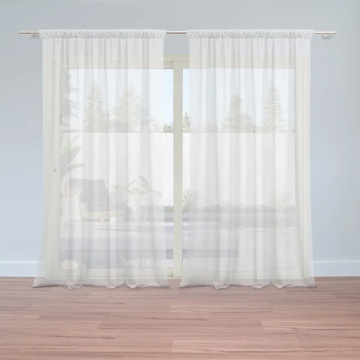 Záclony Bílá: 2ks 150x250cm