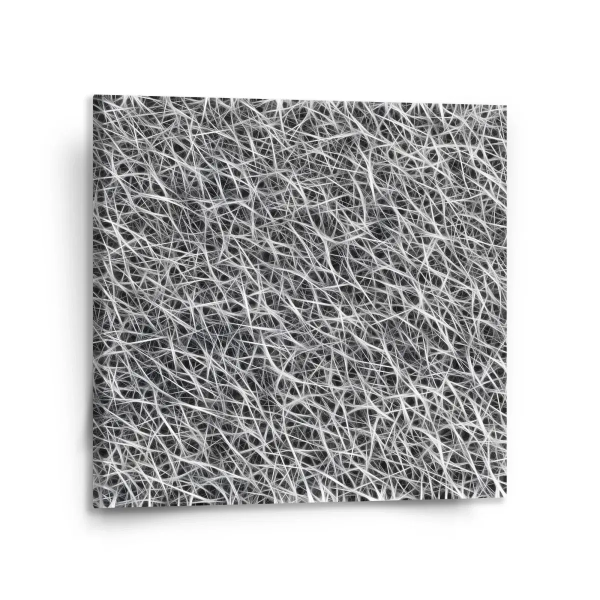 Obraz Bílá vlákna - 110x110 cm