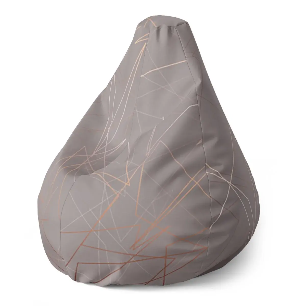 Sedací vak Pear Trojúhelníková abstrakce - 70 x 95 x 15 cm