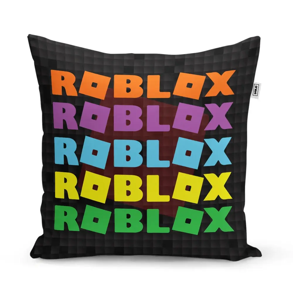 Polštář ROBLOX Barevný text - 60x60 cm