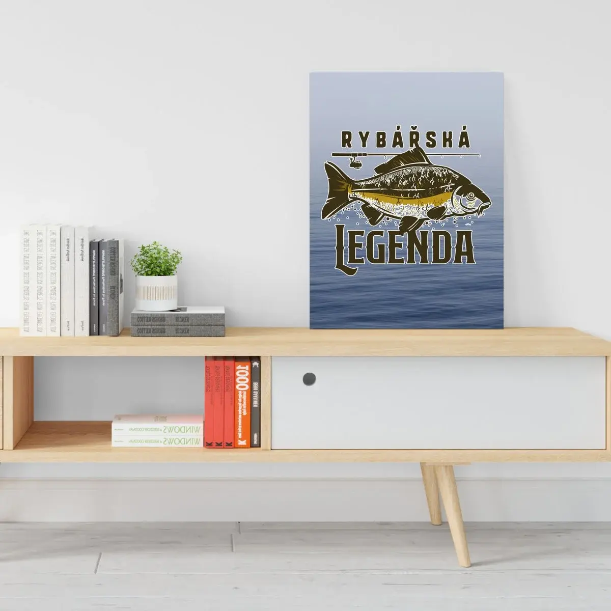 Dárková cedulka Rybářská legenda: 30x40 cm
