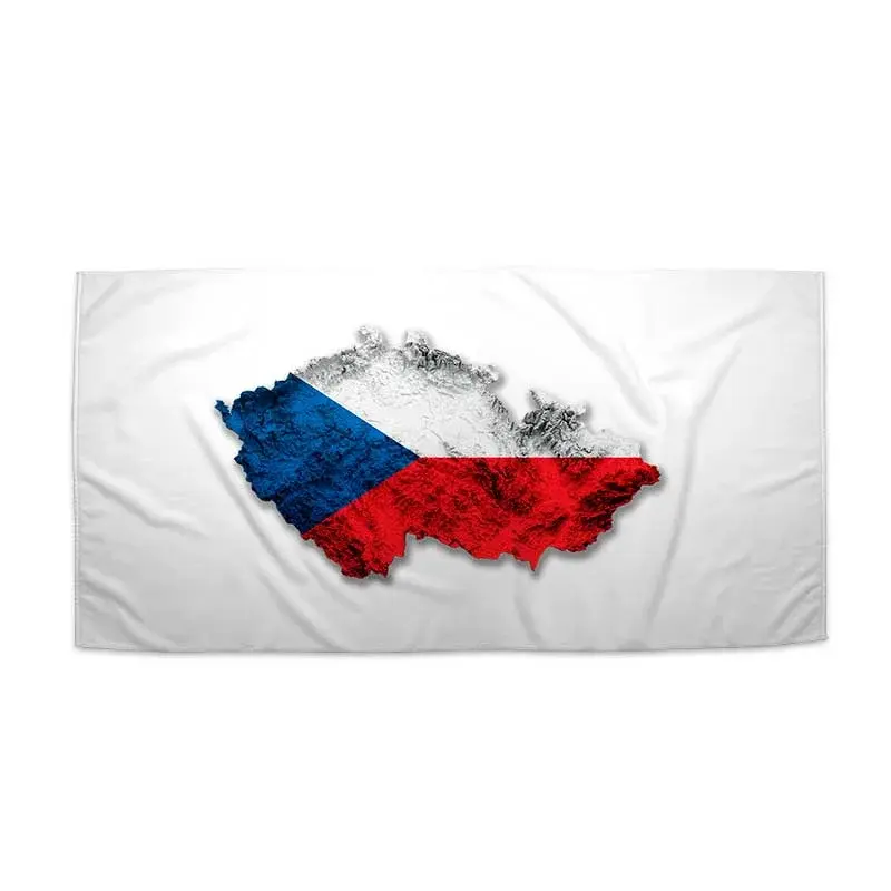 Ručník Česká vlajka - Hrdě za Česko - 50x100 cm