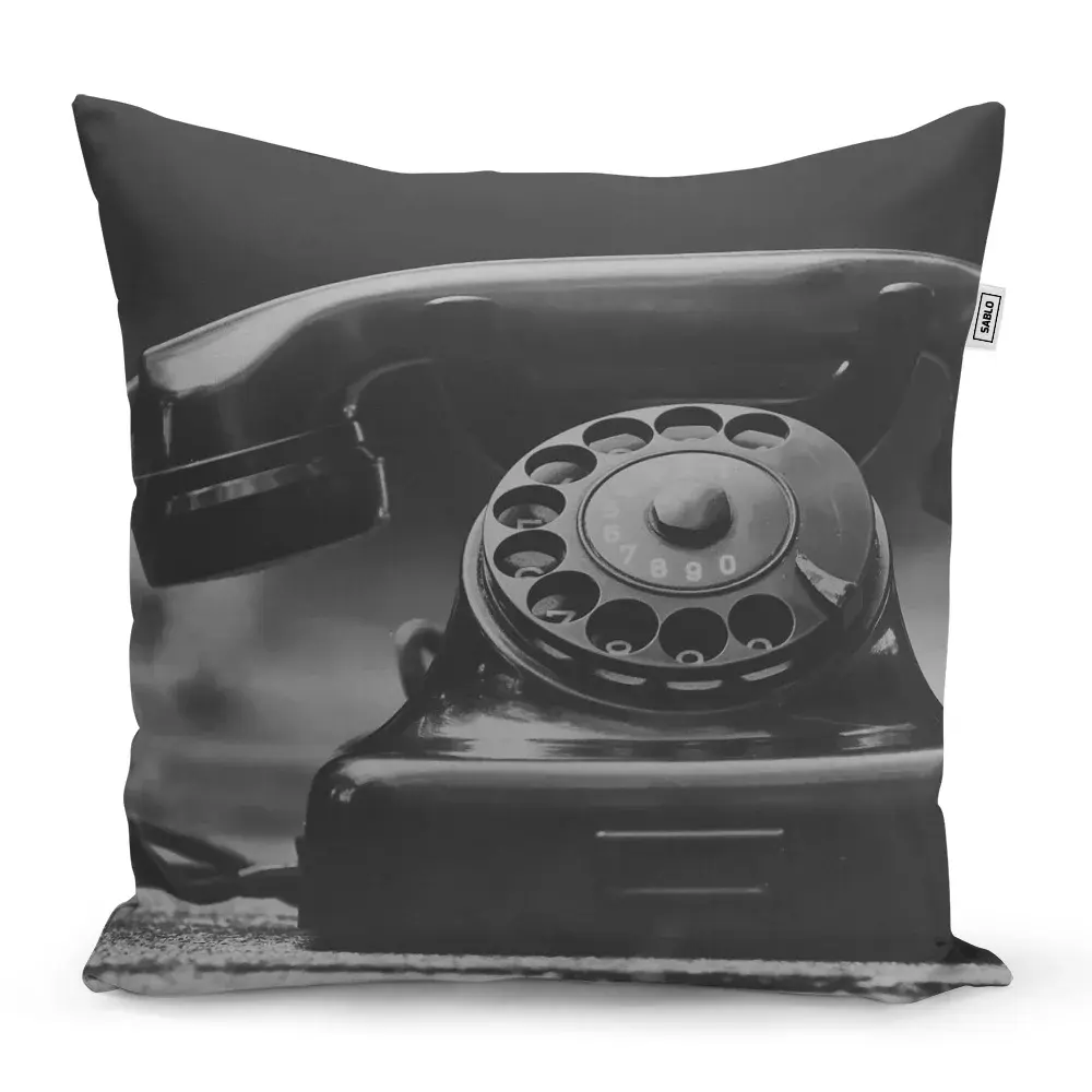 Polštář Starý telefon - 40x40 cm