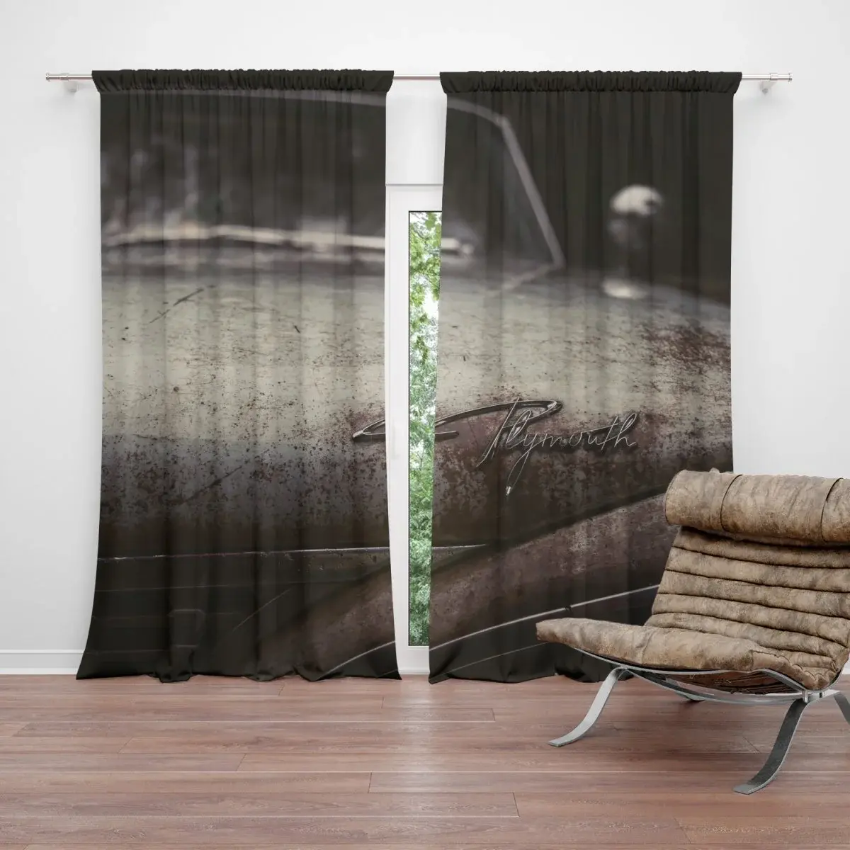 Závěs Veterán Plymouth: 2ks 140x250cm