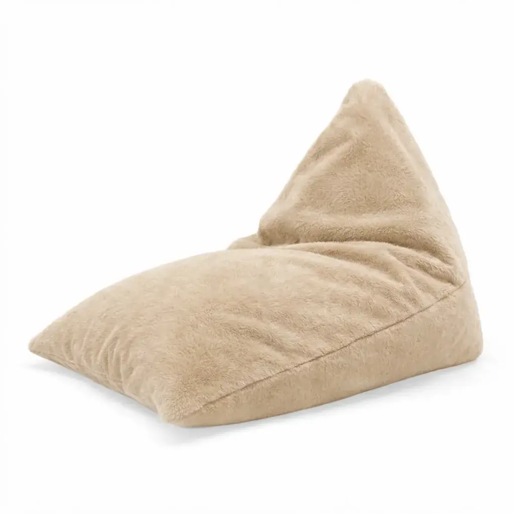 Sedací vak Triangl SOFTY - Sand  - 120 x 100 x 100 cm