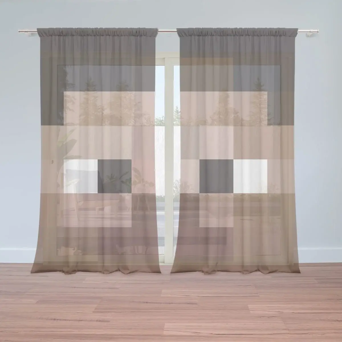 Záclony Blocks Obličej: 2ks 150x250cm