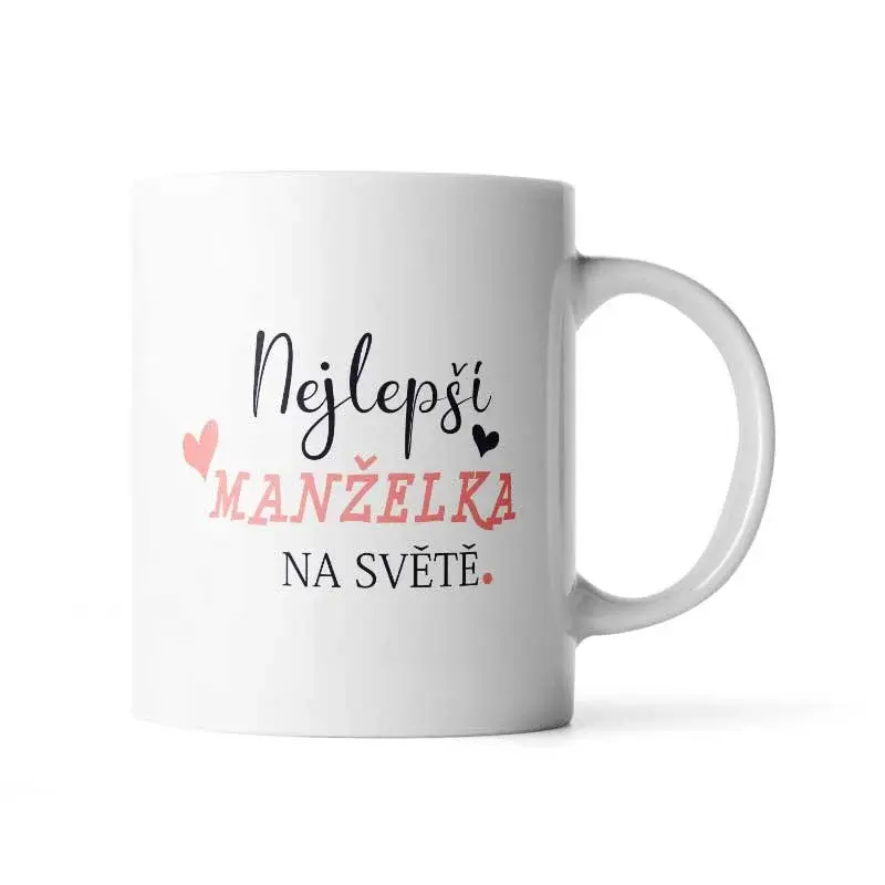 Hrnek Nejlepší manželka na světě - 330 ml - standard