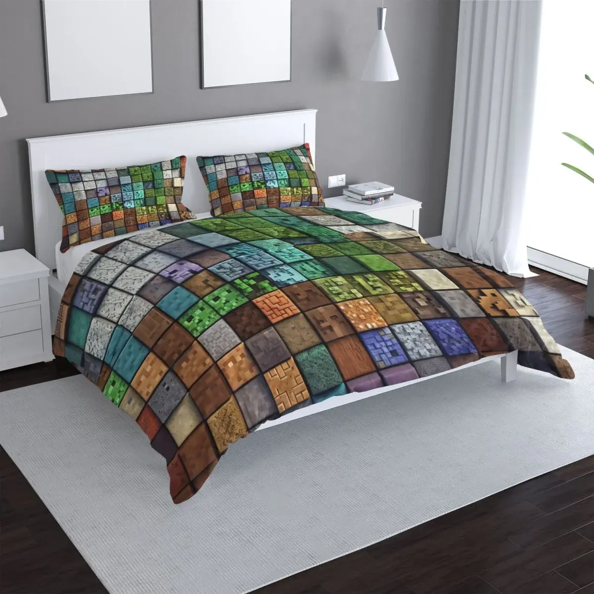 Povlečení Blocks Abstract - 140x220 / 90x70