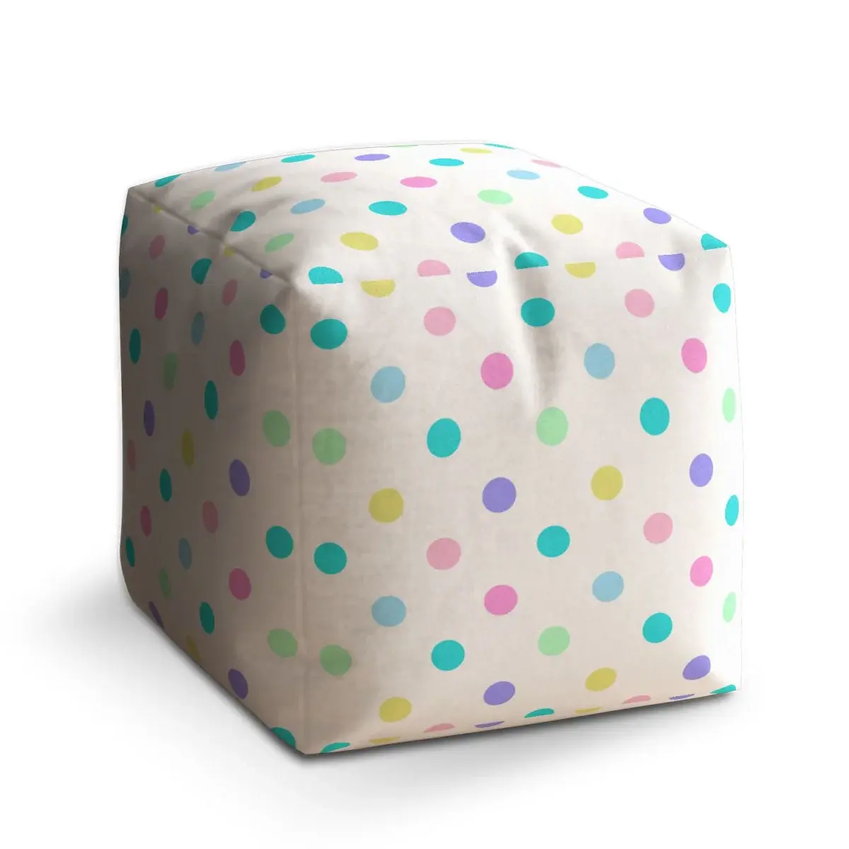 Taburet Cube Puntík vedle puntíku - 60x60x60 cm