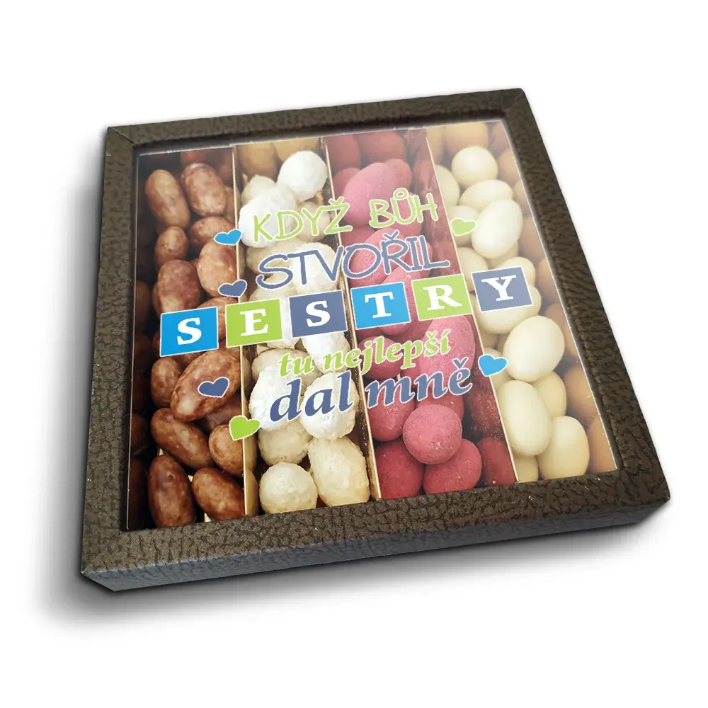 Mandle v čokoládě Když Bůh stvořil sestry - 4x 80g