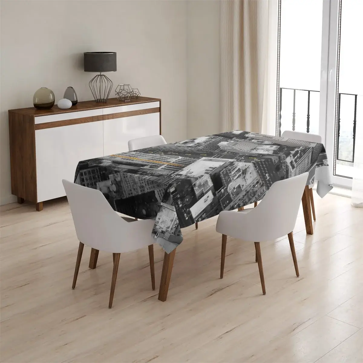 Ubrus Pohled z mrakodrapu - 130x170 cm