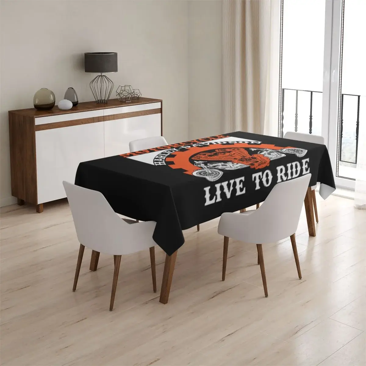 Ubrus Harley-Davidson Live to ride - 130x130 cm