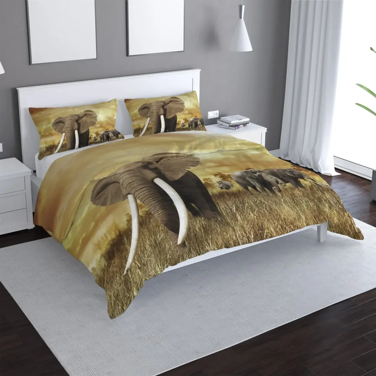 Povlečení Slon Africký - 140x200 / 90x70