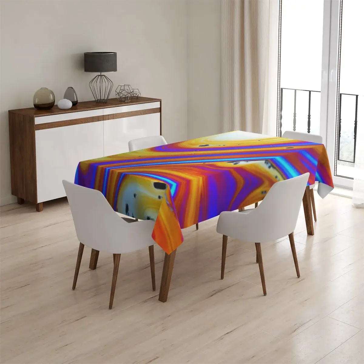 Ubrus Barevná abstrakce - 130x130 cm