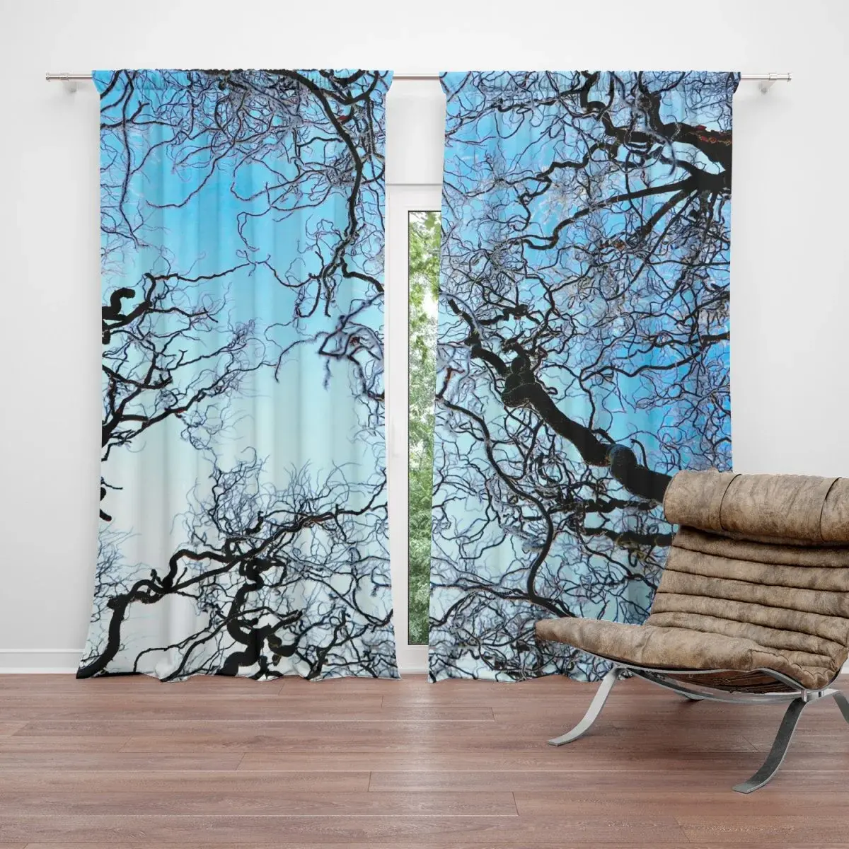 Závěs Holé větve: 2ks 140x250cm