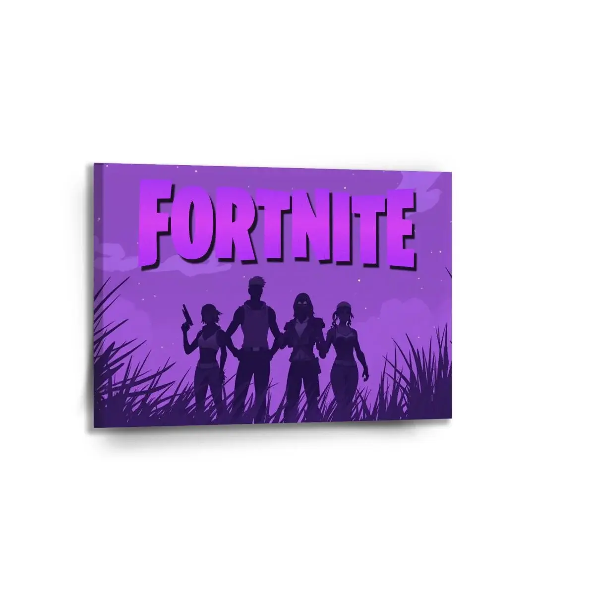 Obraz FORTNITE Fialová silueta - 90x60 cm