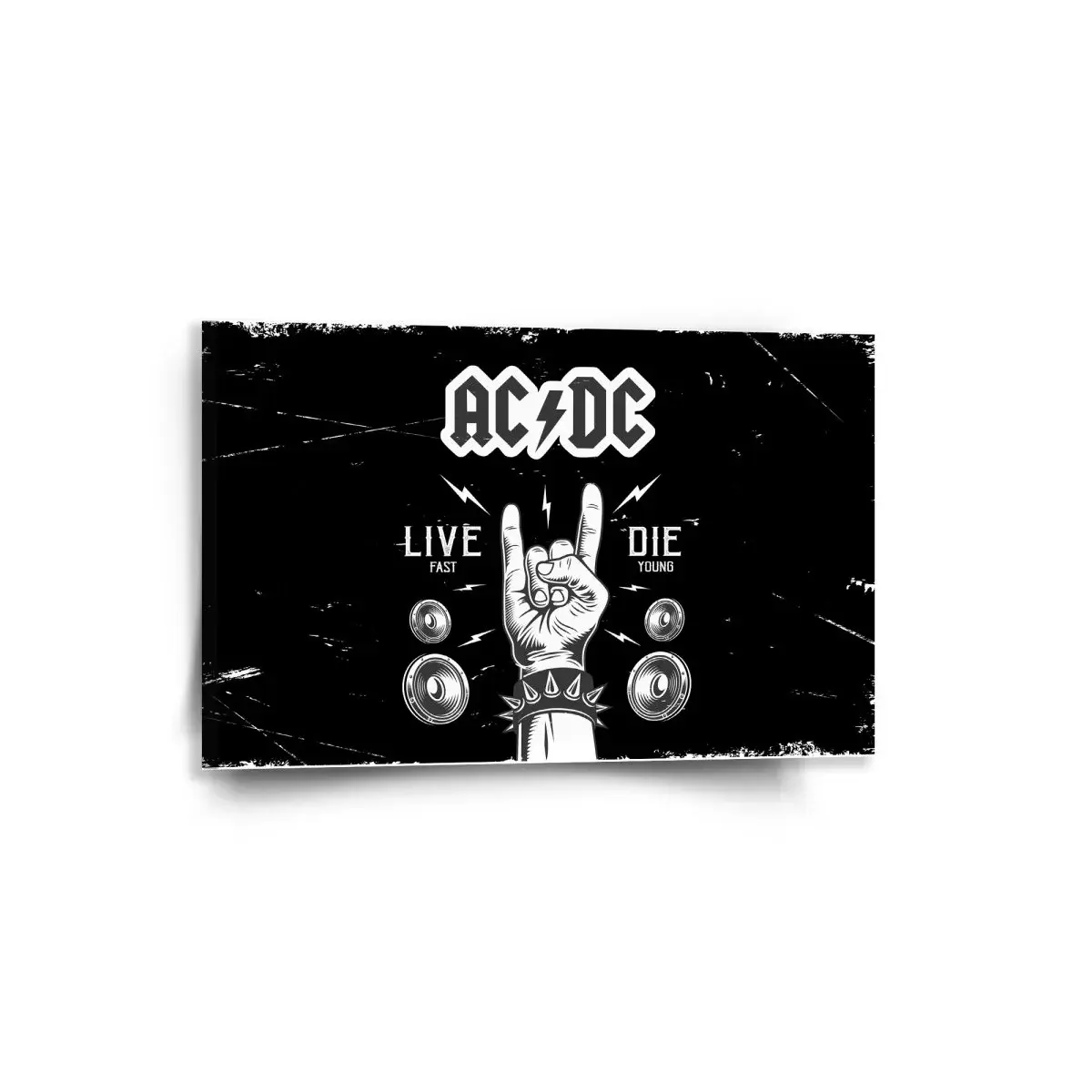 Obraz ACDC Live fast, die young - 60x40 cm