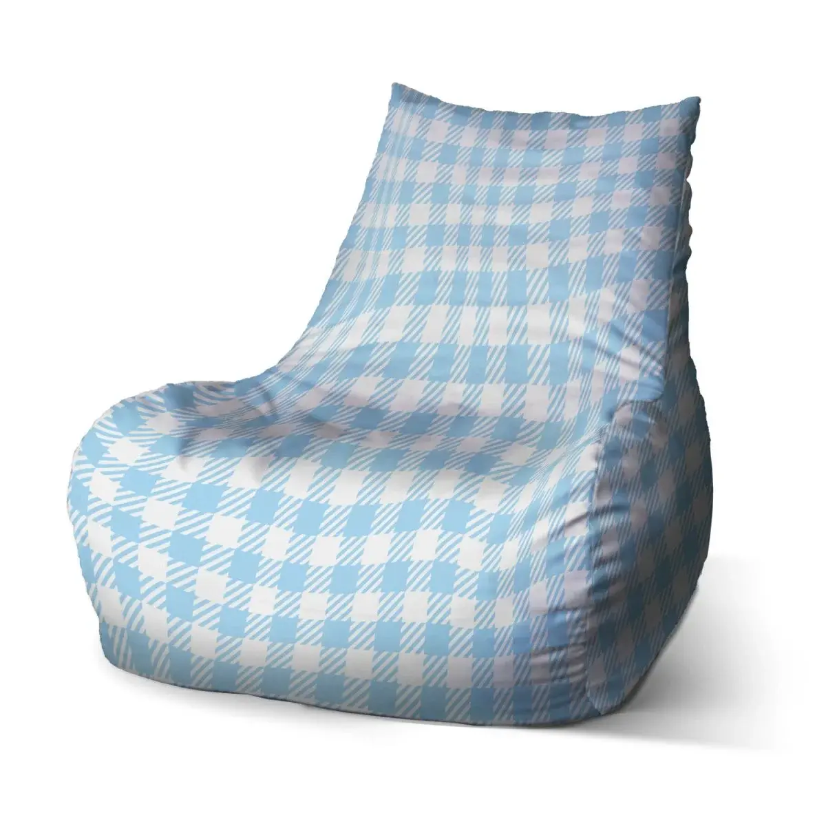 Sedací vak Bean Čtvercový vzor - 60 x 70 x 70 cm