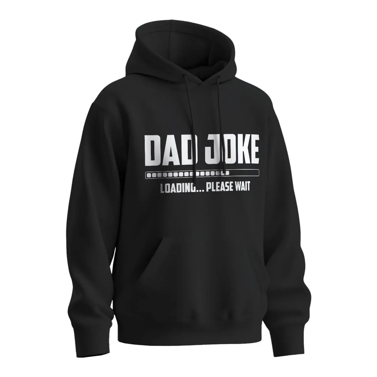 Mikina s potiskem Dad joke loading - černá 2XL